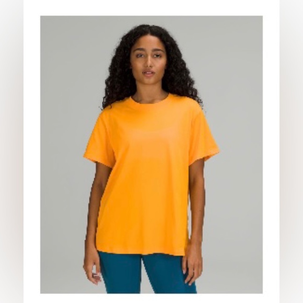 Lululemon All Yours Short Sleeve T-Shirt Marigold Yellow 6